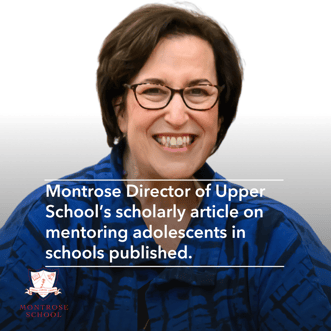 Director of Montrose Upper School Barbara Whitlock's scholarly article published